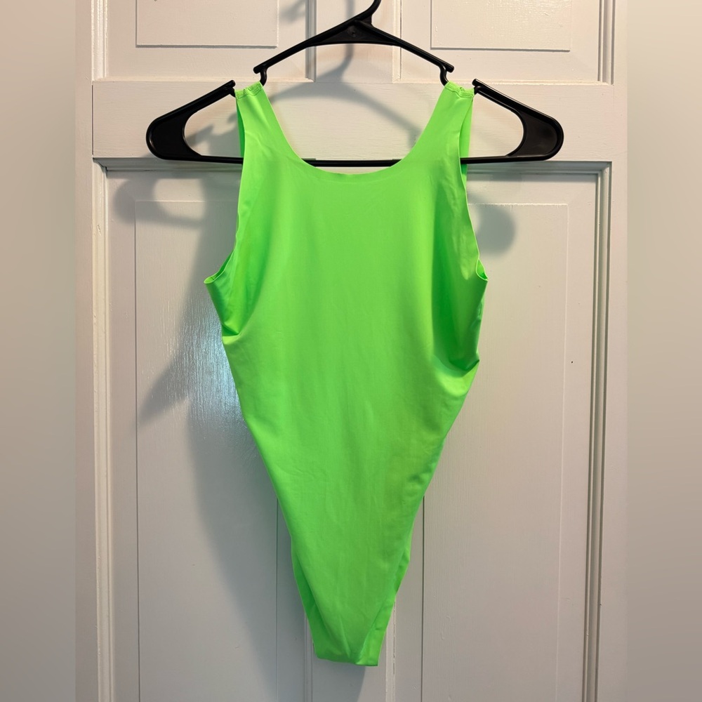 YITTY Neon Green Thong Bodysuit